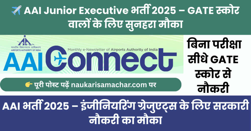 AAI Junior Executive Recruitment 2025