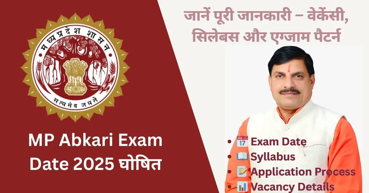 MP Abkari Exam Date 2025 Naukari Samachar